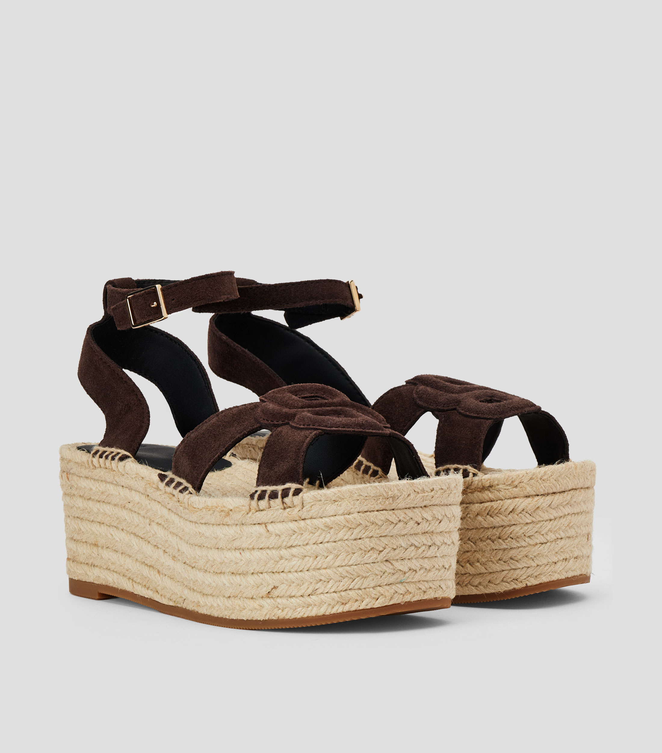 Alpargatas de ante con monograma Double B Mujer